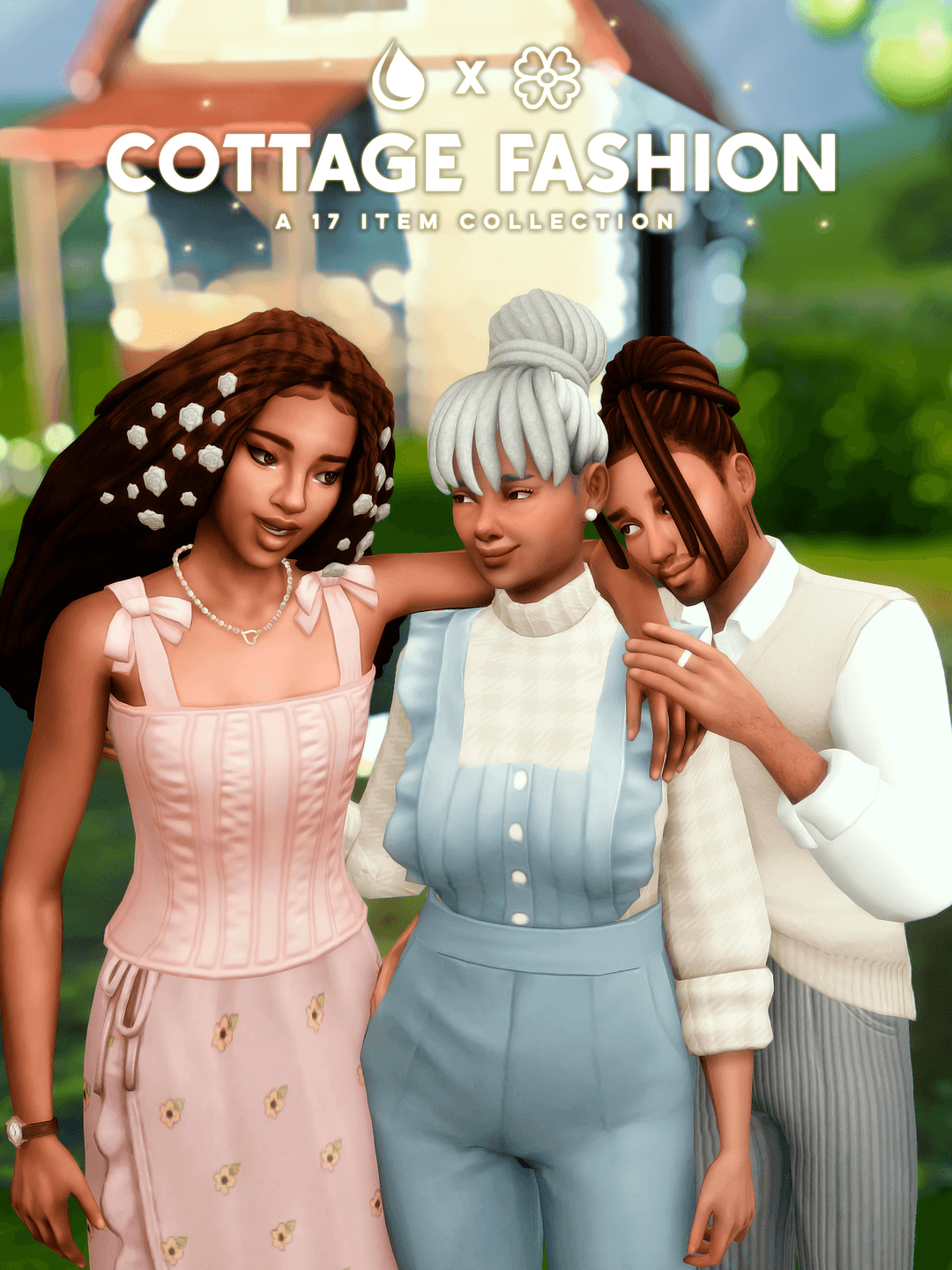 Коллекция одежды и причесок Cottage Fashion